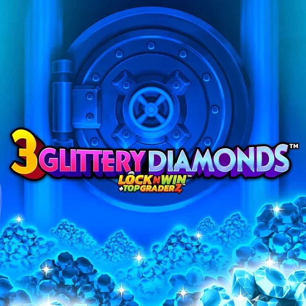 3 Glittery Diamonds game by PearFiction Studios – logo hosted on Zip Casino