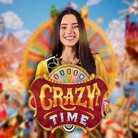 Crazy Time logo by Evolution at Zip CasinoCrazy Time